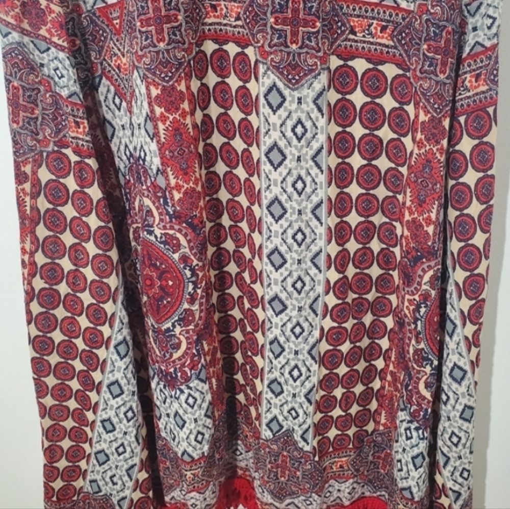 Wonan's Boho Patchwork Print Dress - image 3